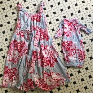 Mommy and Me / matching nightgown & newborn gown